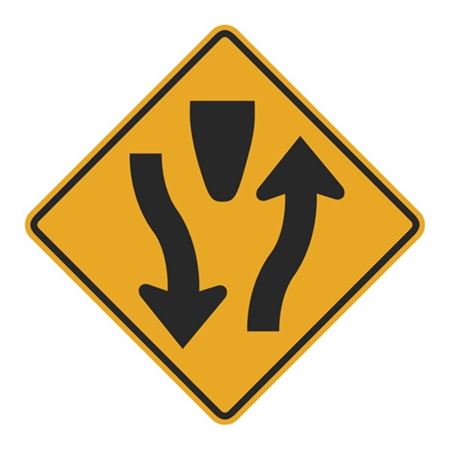 Divided Highway (Graphic) Sign 24"x 24"